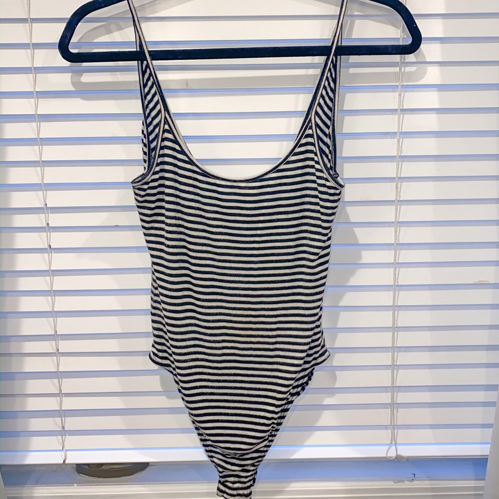 Striped bodysuit